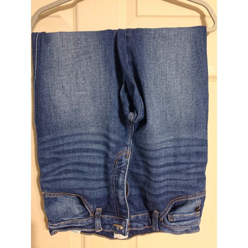 KanCan Los Angeles Frayed Double Hem Skinny Jeans Blue Denim KC9260WD Size 15 31